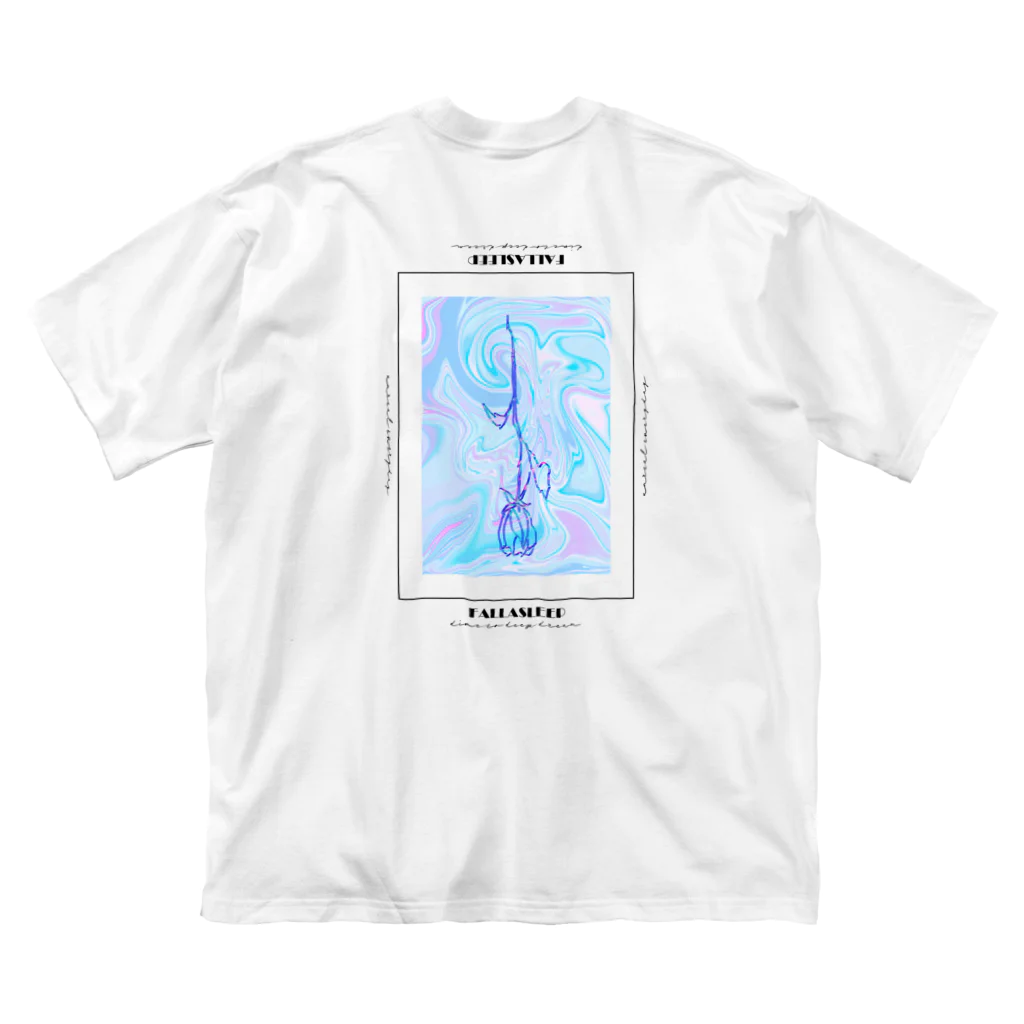 FALLASLEEPのunreal . / white Big T-Shirt