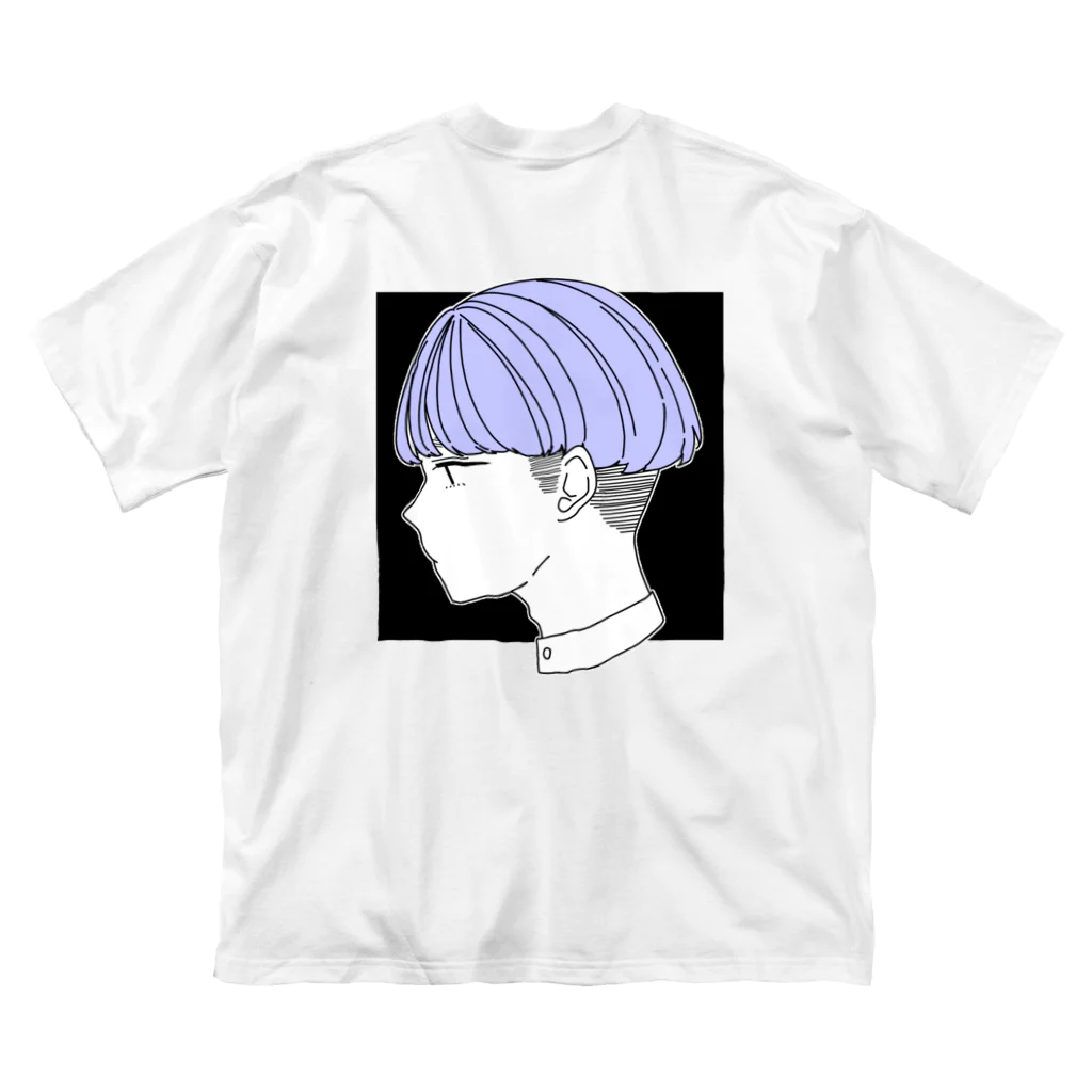 れれちゃんのぐっずしょっぷのブルーの子(裏表あり) ビッグシルエットTシャツ