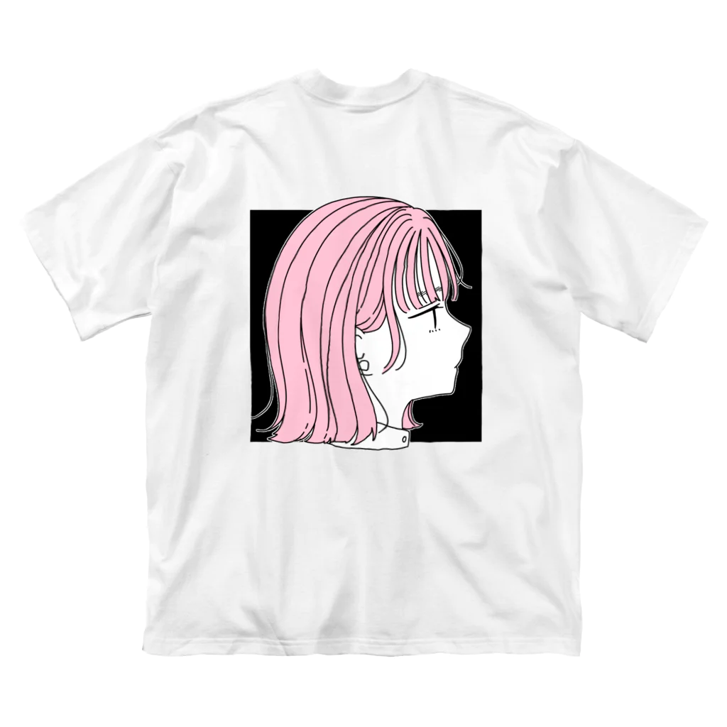 れれちゃんのぐっずしょっぷのピンクの子(裏表あり) ビッグシルエットTシャツ