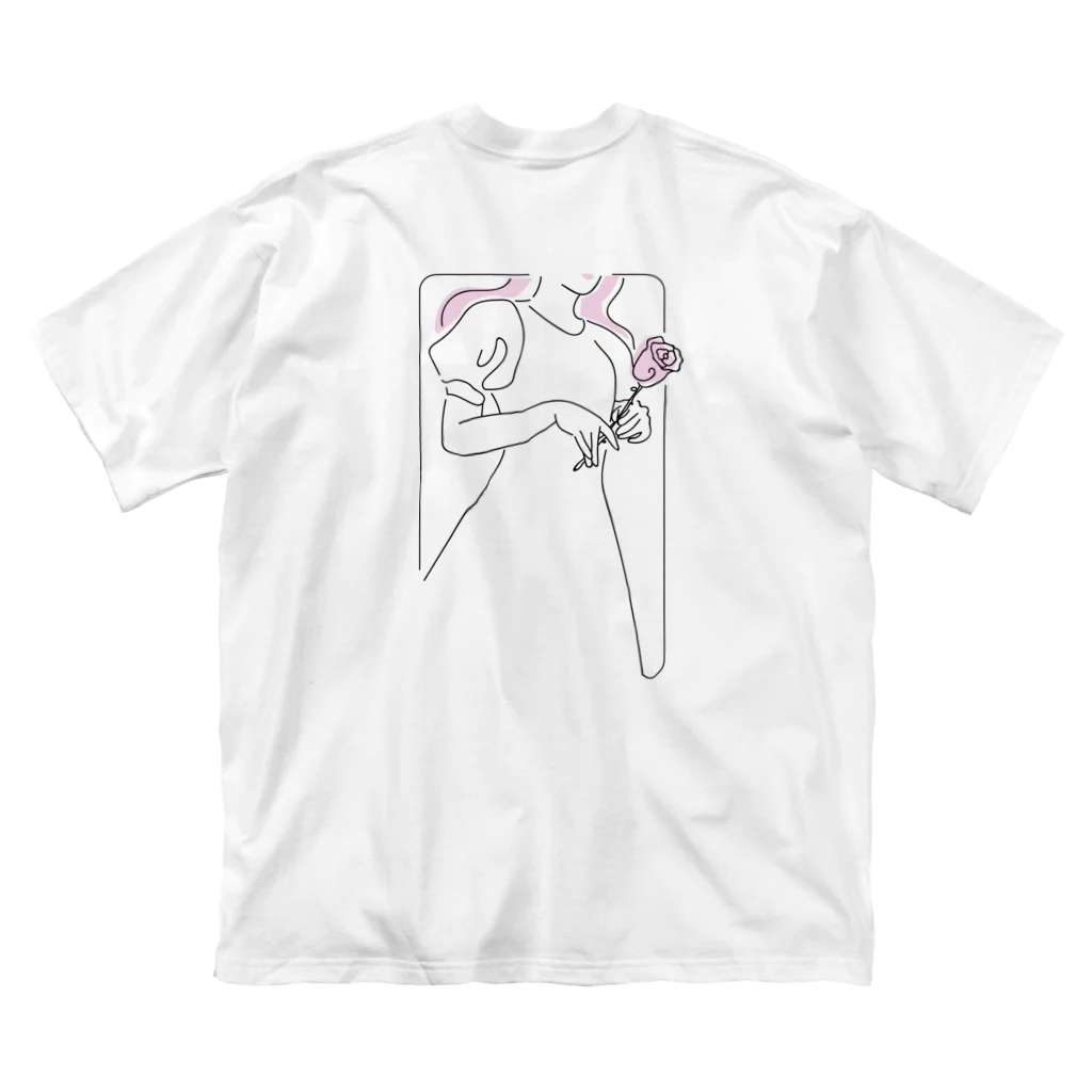 🐻のpink girl ビッグシルエットTシャツ