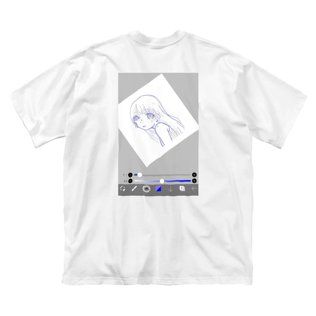 Tgsのメンヘラ女の子 ビッグシルエットTシャツ