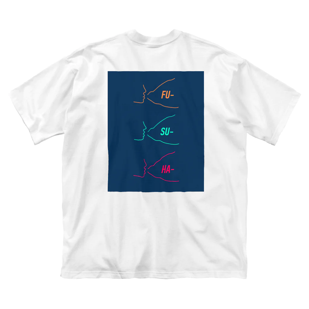 CHA_CHA_のFU-SU-HA-【MULTI】 ビッグシルエットTシャツ