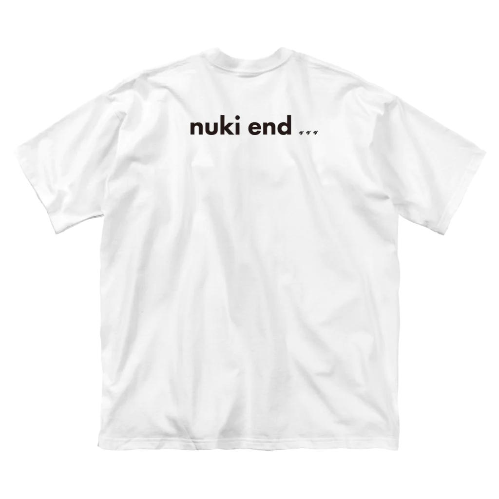 永遠の擬人法のnuki end ... black ビッグシルエットTシャツ