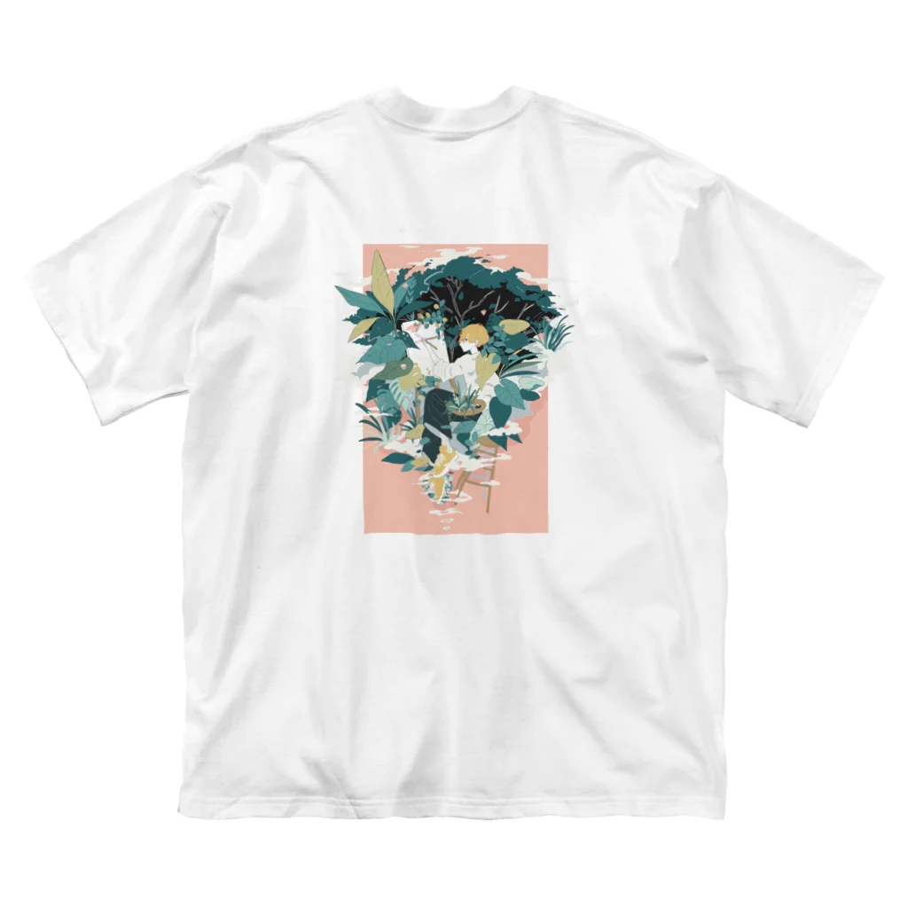 ミツメユラの描く[バックプリント] ビッグシルエットTシャツ