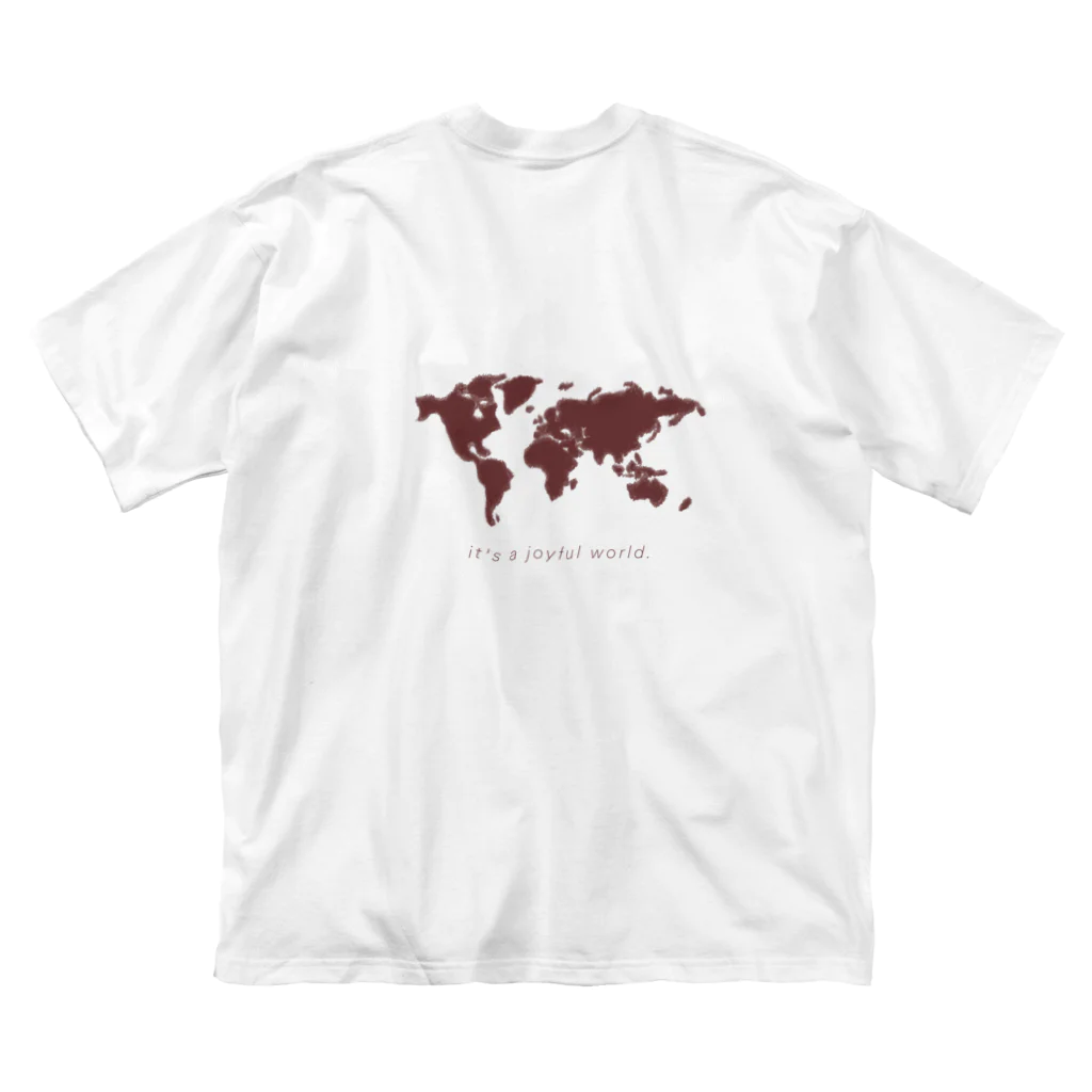 asacacoe_officialのit's a joyful world ビッグシルエットTシャツ