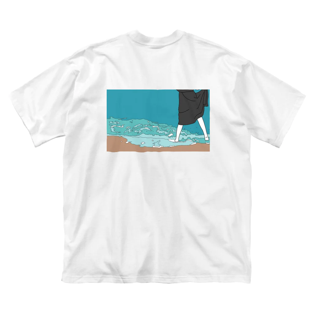 Takumasaの部屋の海辺のお姉さん ビッグシルエットTシャツ