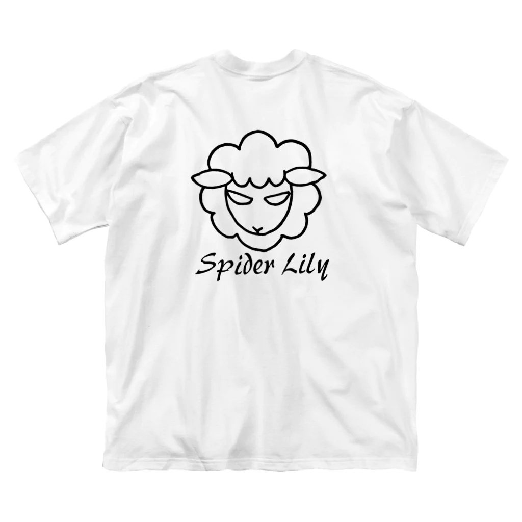 Spider  Lilyの黒い羊さん Big T-Shirt