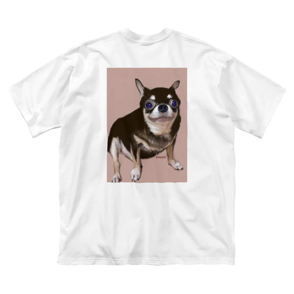 こっこさんのお店の犬のチワワちゃんシリーズ　その1 ビッグシルエットTシャツ