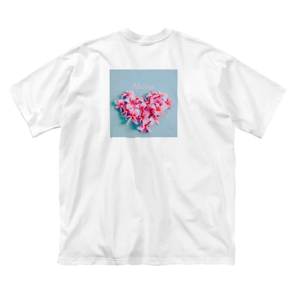 ハワイ-611のpuameria Heart Big T-Shirt