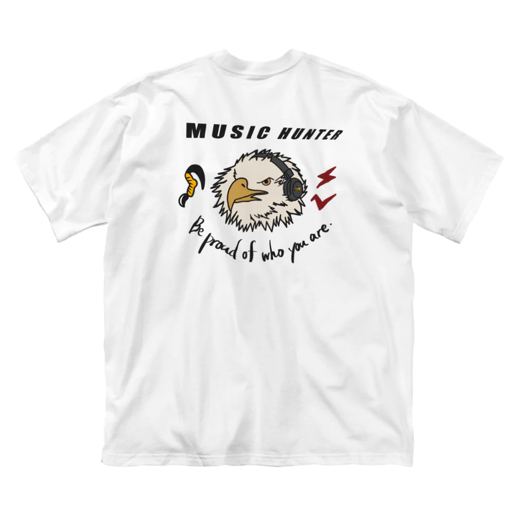 LAID_KUAのMUSIC HUNTER  ビッグシルエットTシャツ