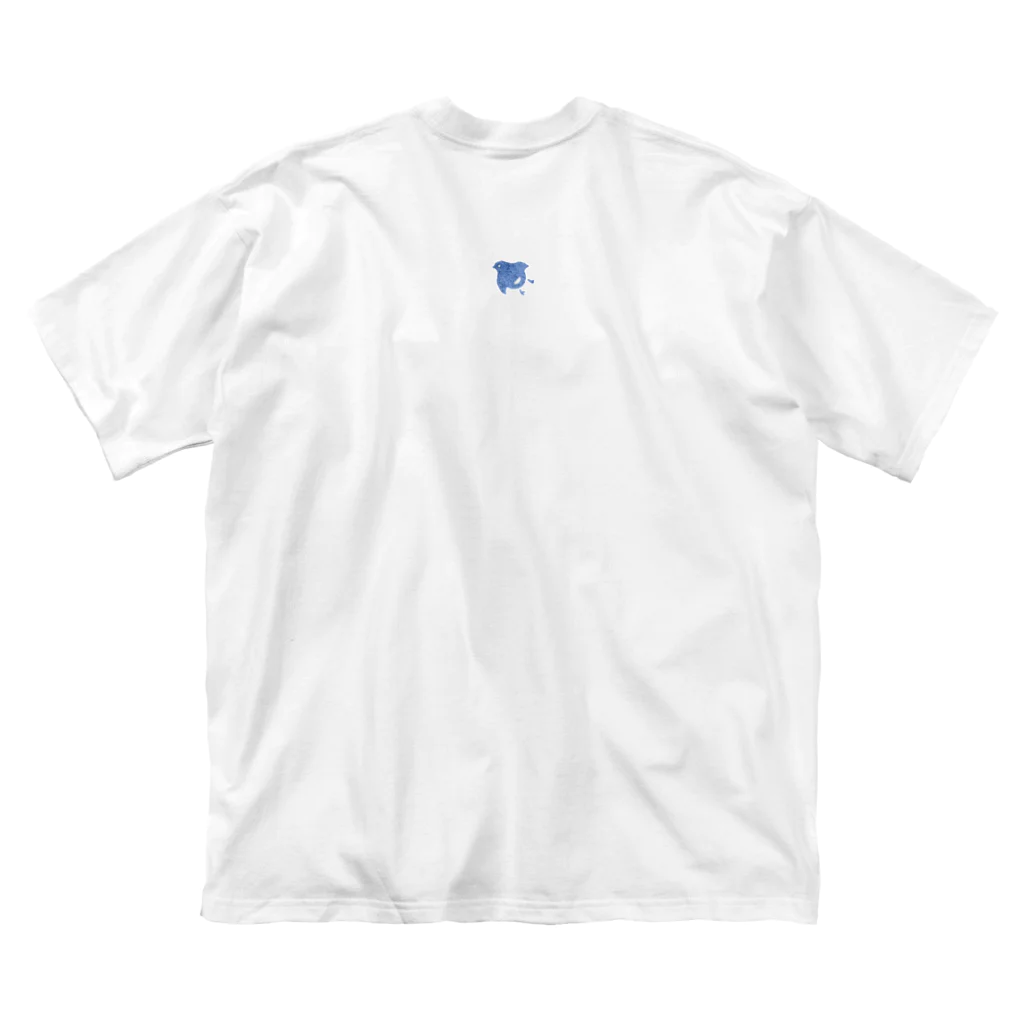 浮玉の散らし千鳥（mini） ビッグシルエットTシャツ