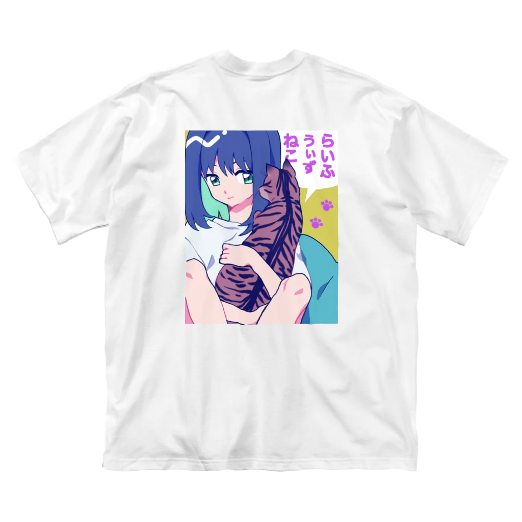 recoatingのらいふ うぃず ねこ ビッグシルエットTシャツ