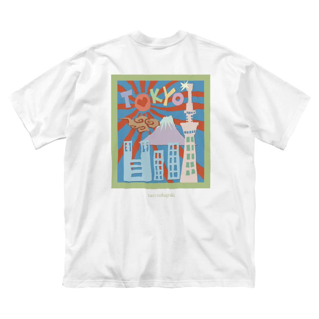 Taco NakagukiのThe city of Tokyo  ビッグシルエットTシャツ