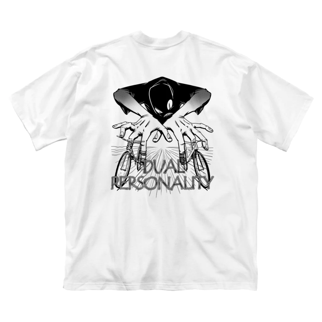 nidan-illustrationの"DUAL PERSONALITY"(B&W) #2 Big T-Shirt