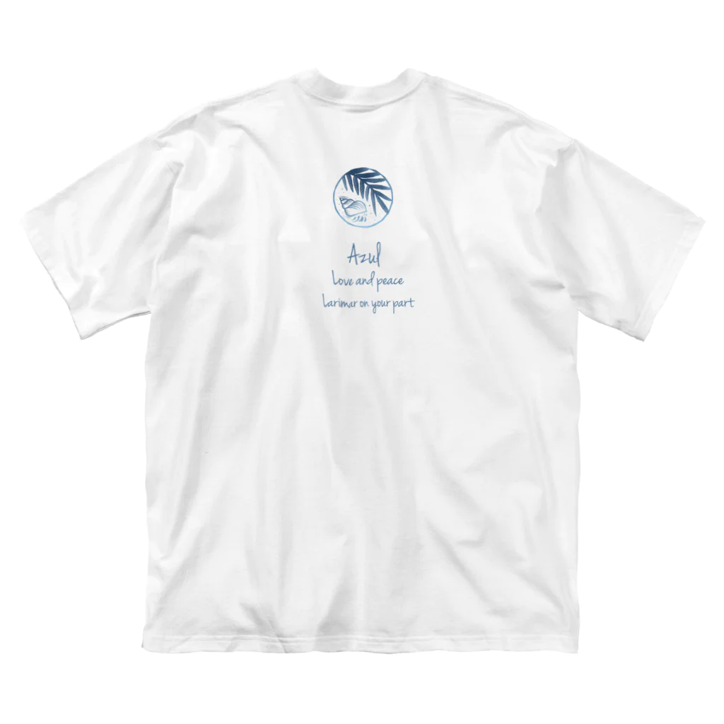 Azul オリジナルアイテムのグラデーションロゴBL Big T-Shirt