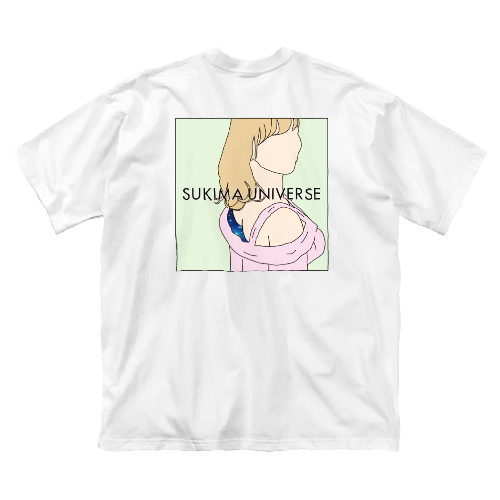 森田GMのSUKIMA UNIVERSE 背中 ビッグシルエットTシャツ