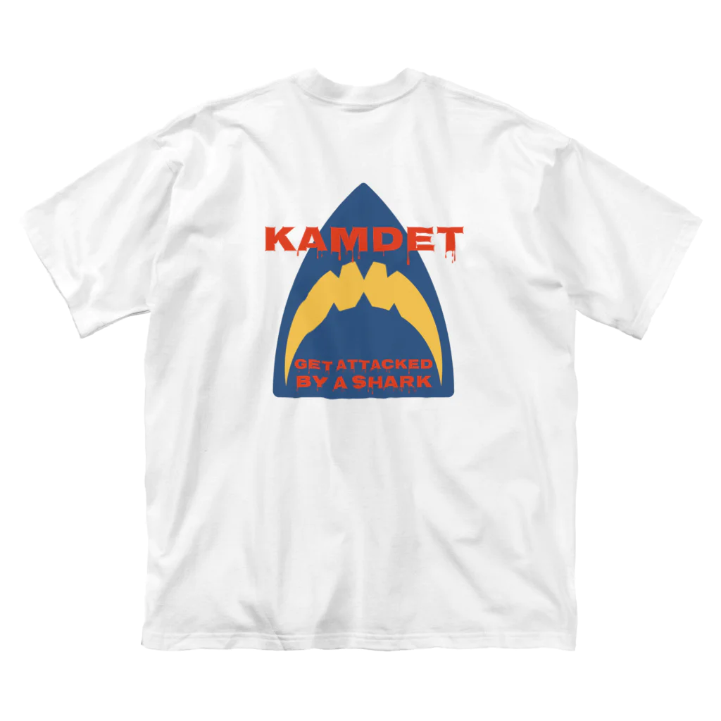 KAMDET カムデット　ストリートブランドのカムデット　kamdet  シャークロゴデザイン ビッグシルエットTシャツ