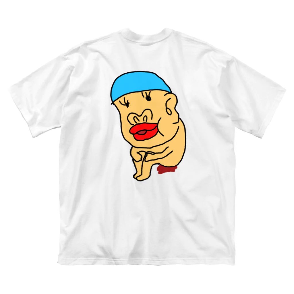 Ren_spの水泳帽うんちのレンくん ビッグシルエットTシャツ