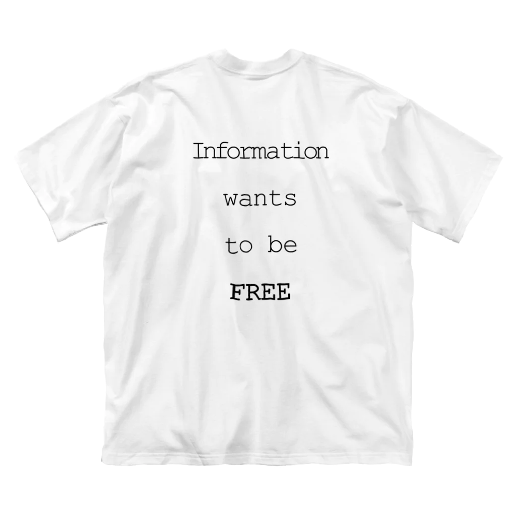 Flos hortus, in Terra incognitaのInformation wants to be free ビッグシルエットTシャツ