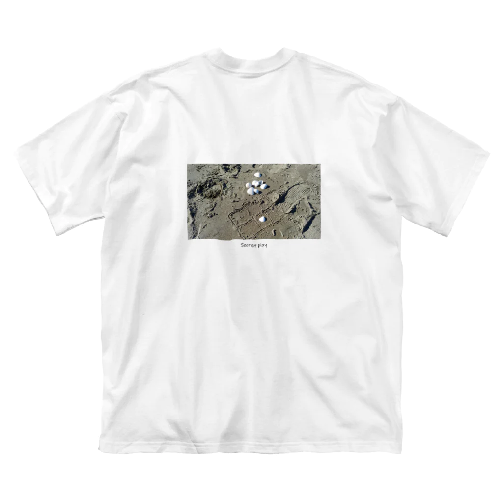 笹山農園の約束の海、秘密の遊び（表裏） ビッグシルエットTシャツ