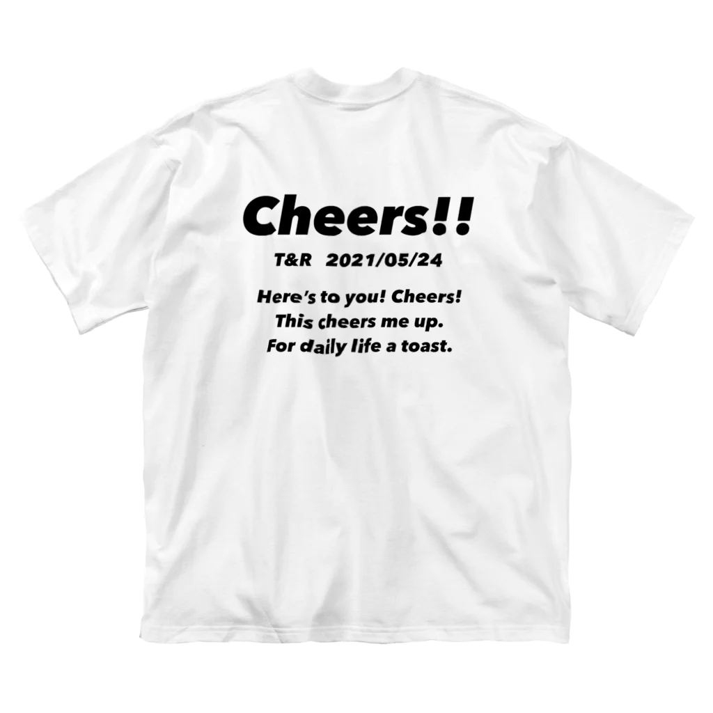 Cheers!!のロゴ① ビッグシルエットTシャツ