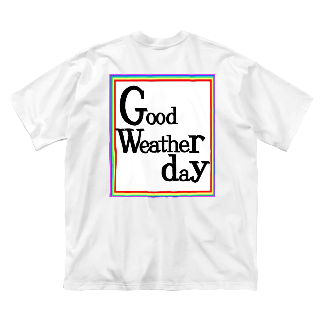 good weather dayのgoodweatherday＿ロゴビッグT ビッグシルエットTシャツ