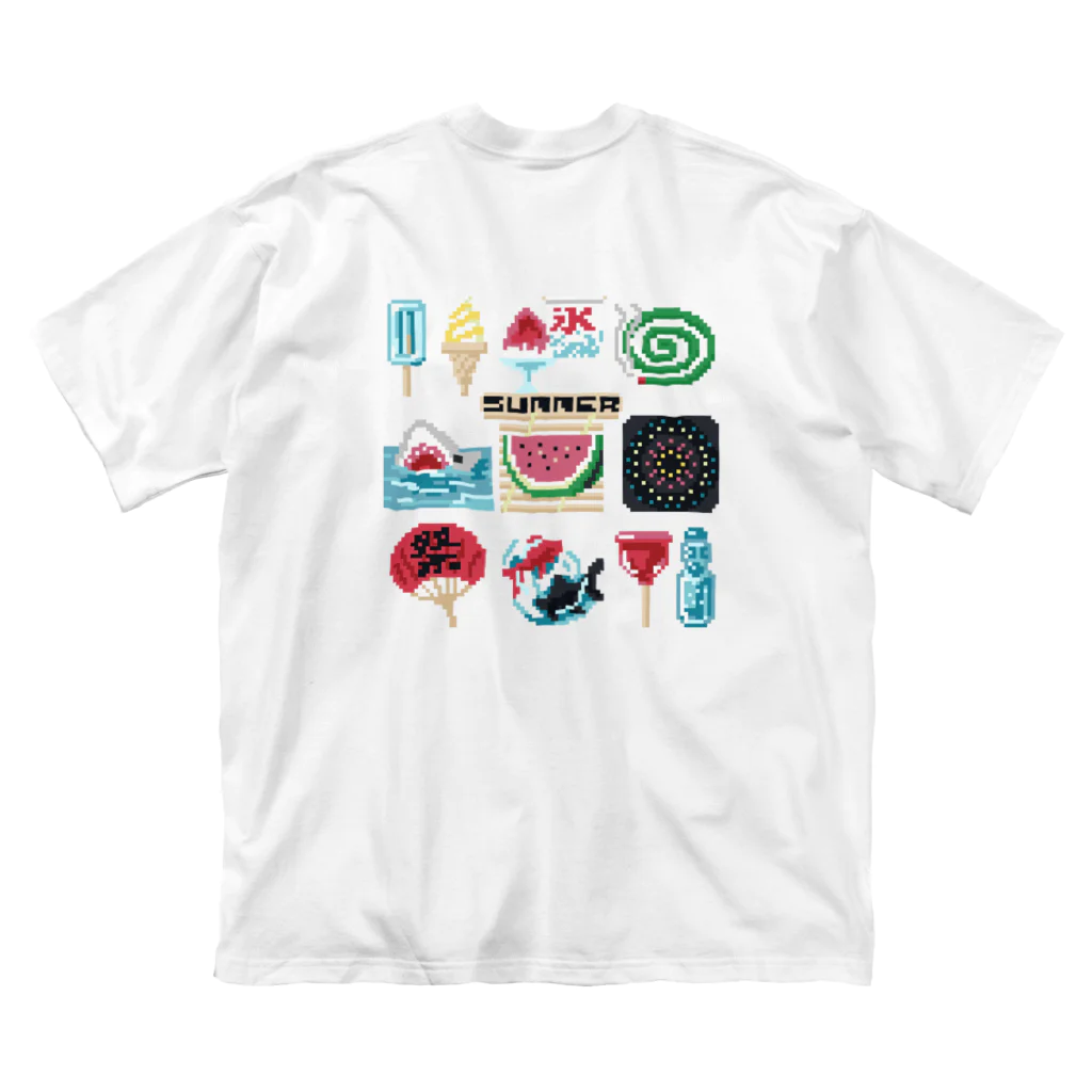 すとろべりーガムFactoryの【バックプリント】 ドットSummer ビッグシルエットTシャツ