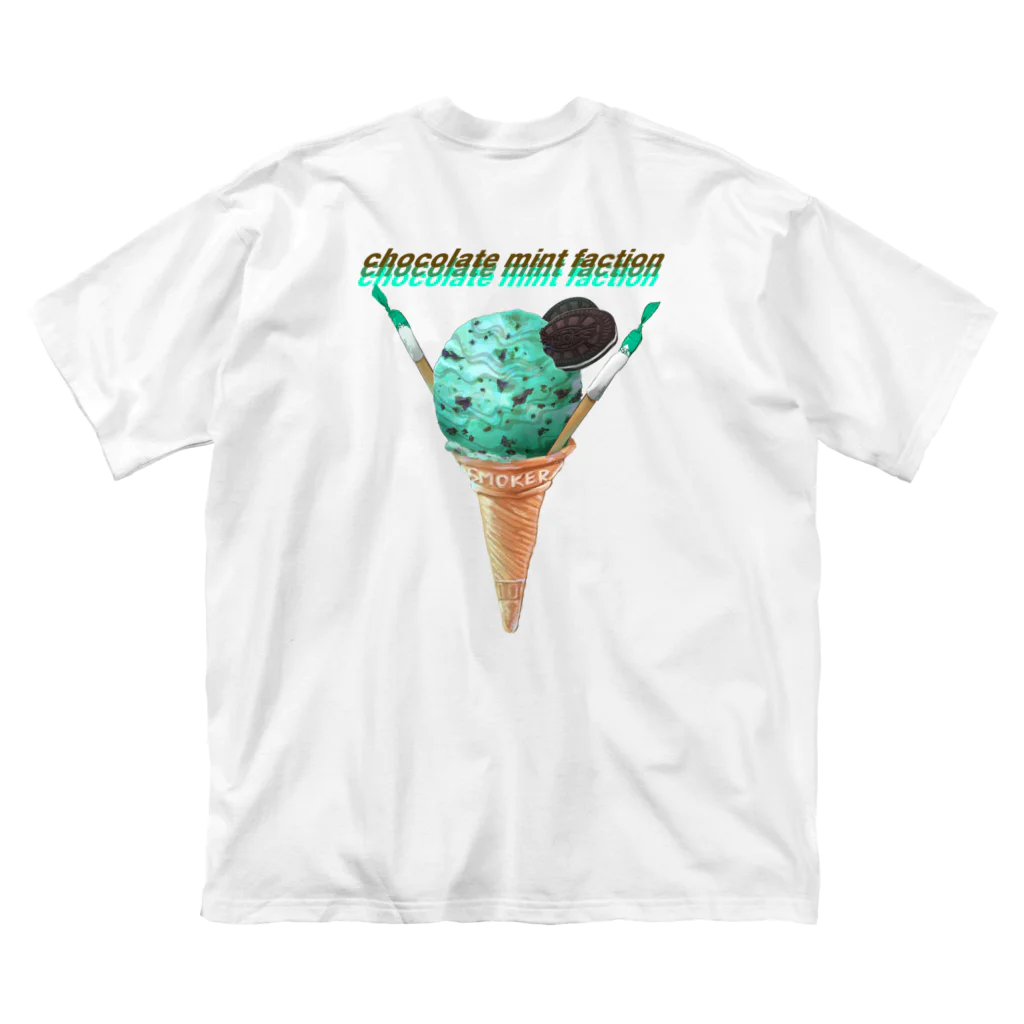 しかわのSMOKER(chocolate mint) ビッグシルエットTシャツ