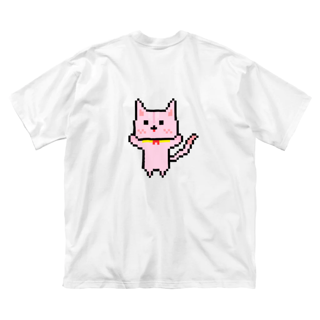 うさぎショップ！！のもも猫 ビッグシルエットTシャツ