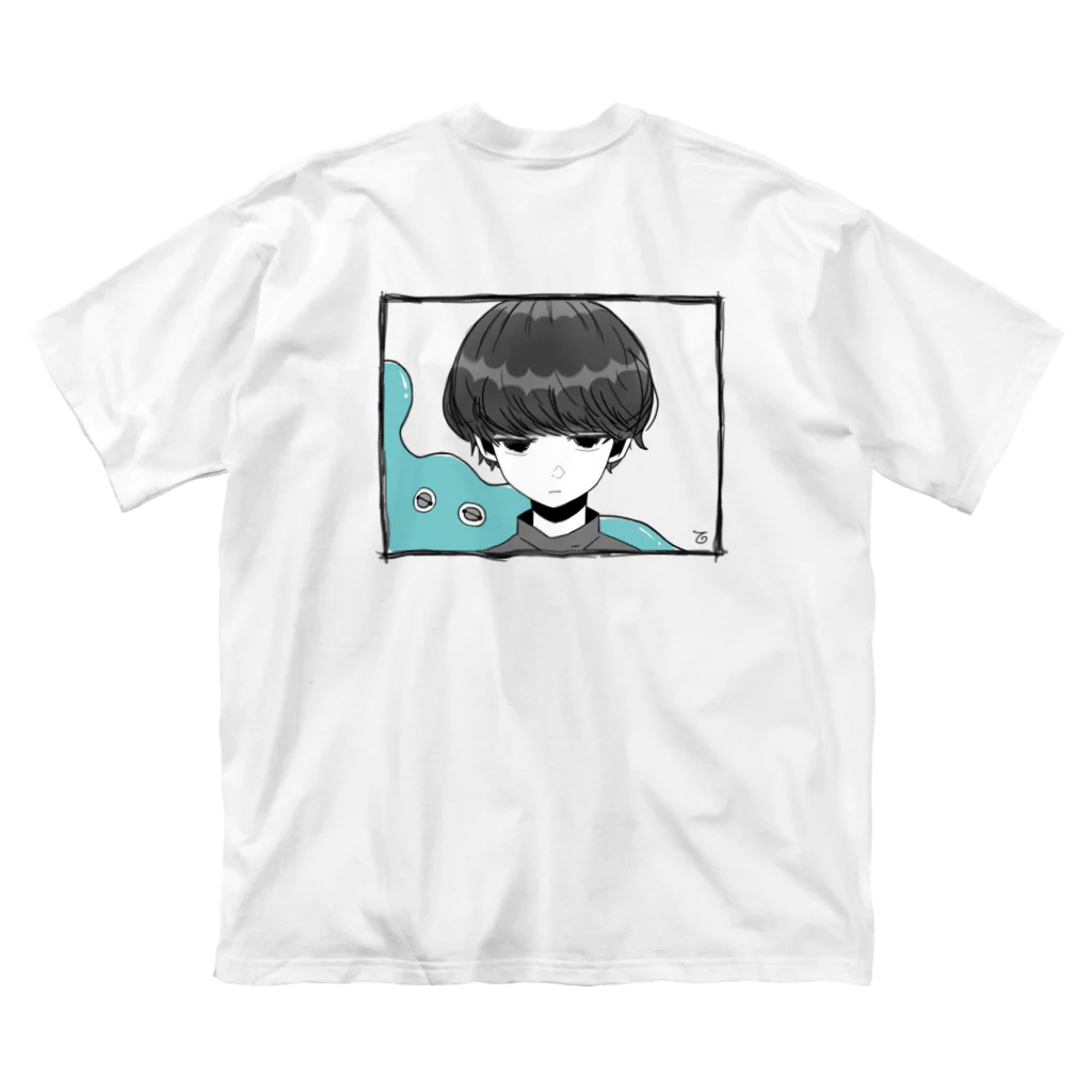 Hungryのたろう tシャツ バックプリント ビッグシルエットTシャツ