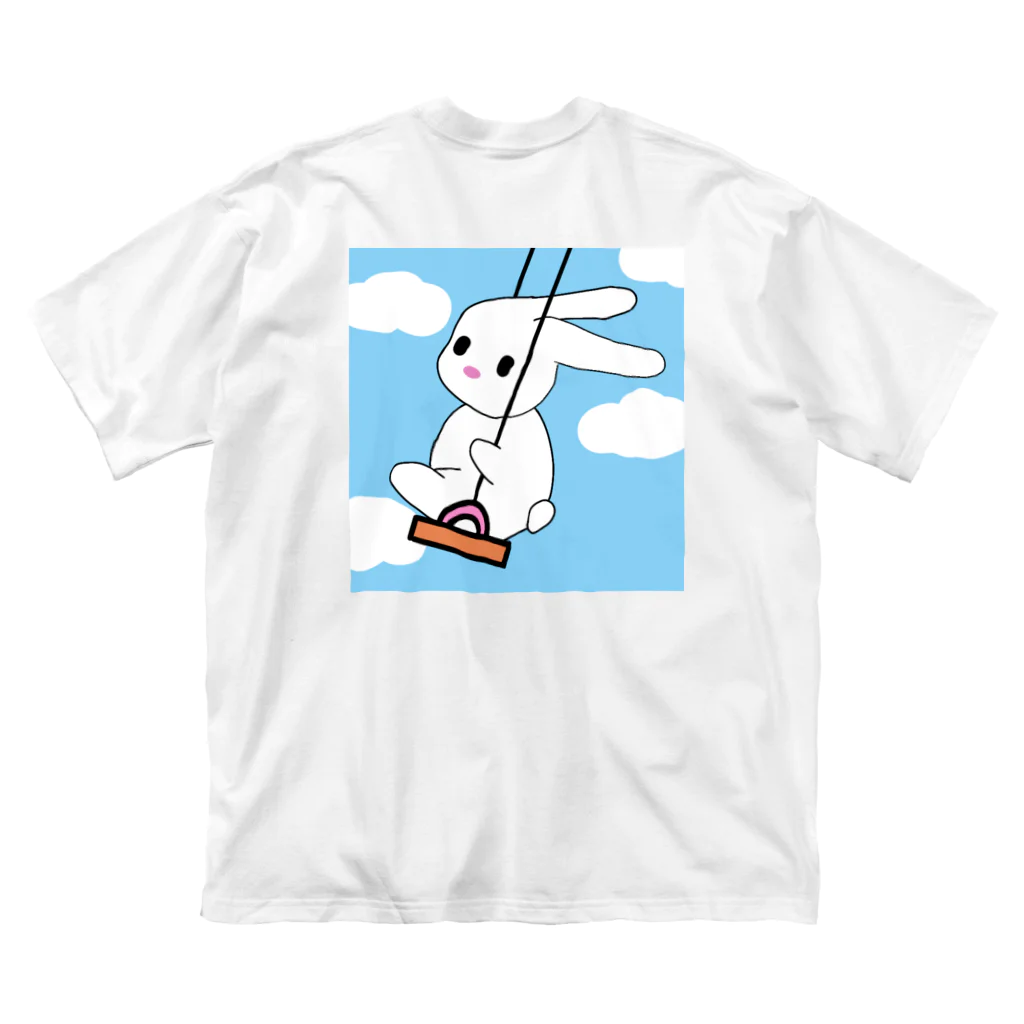 たま屋のぶらんこ  ウサたん ビッグシルエットTシャツ