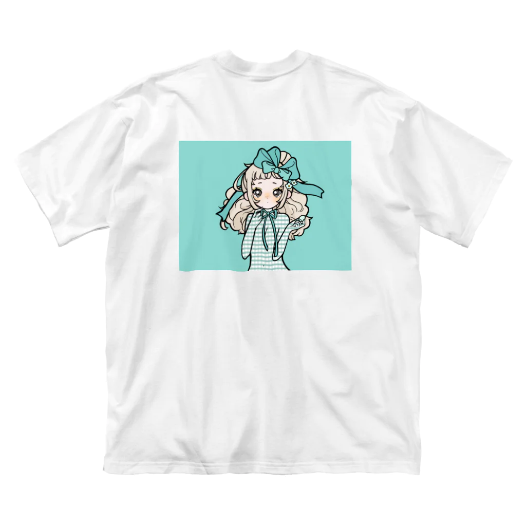 すみっこそーだのMizuiro no on'nanoko ビッグシルエットTシャツ