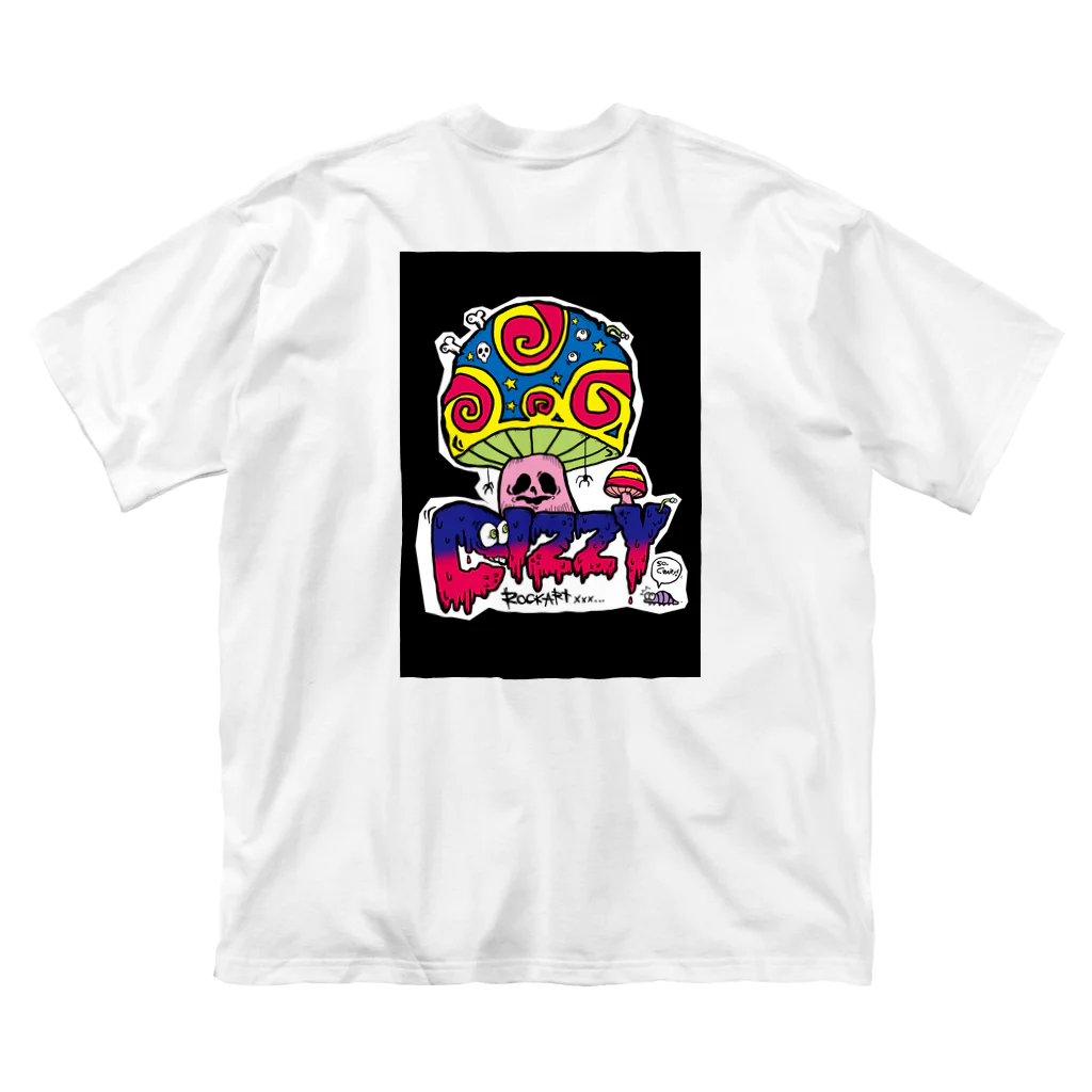 “DIZZY”ROCKARTxxx…のDIZZYろっくせなかにきのこちゃん Big T-Shirt