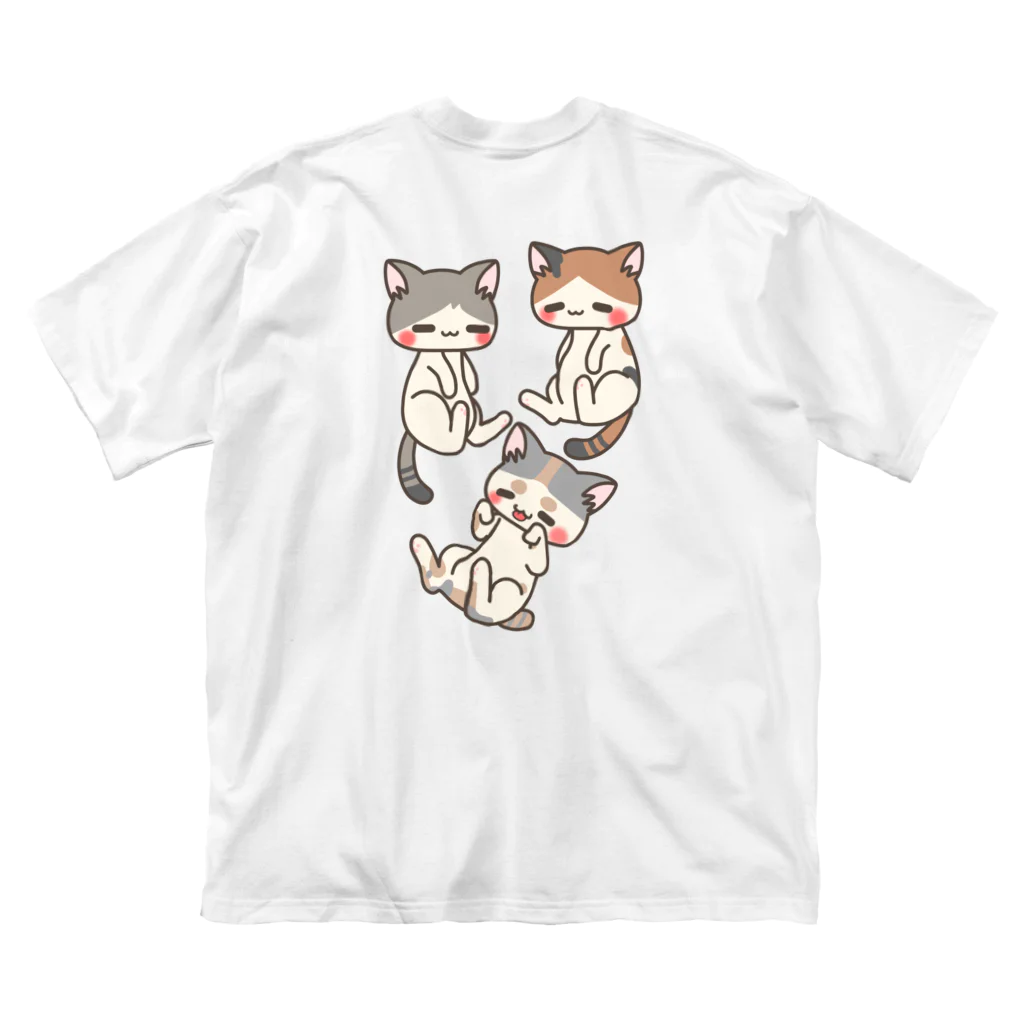 ねことおひるねのいい夢みてね ビッグシルエットTシャツ