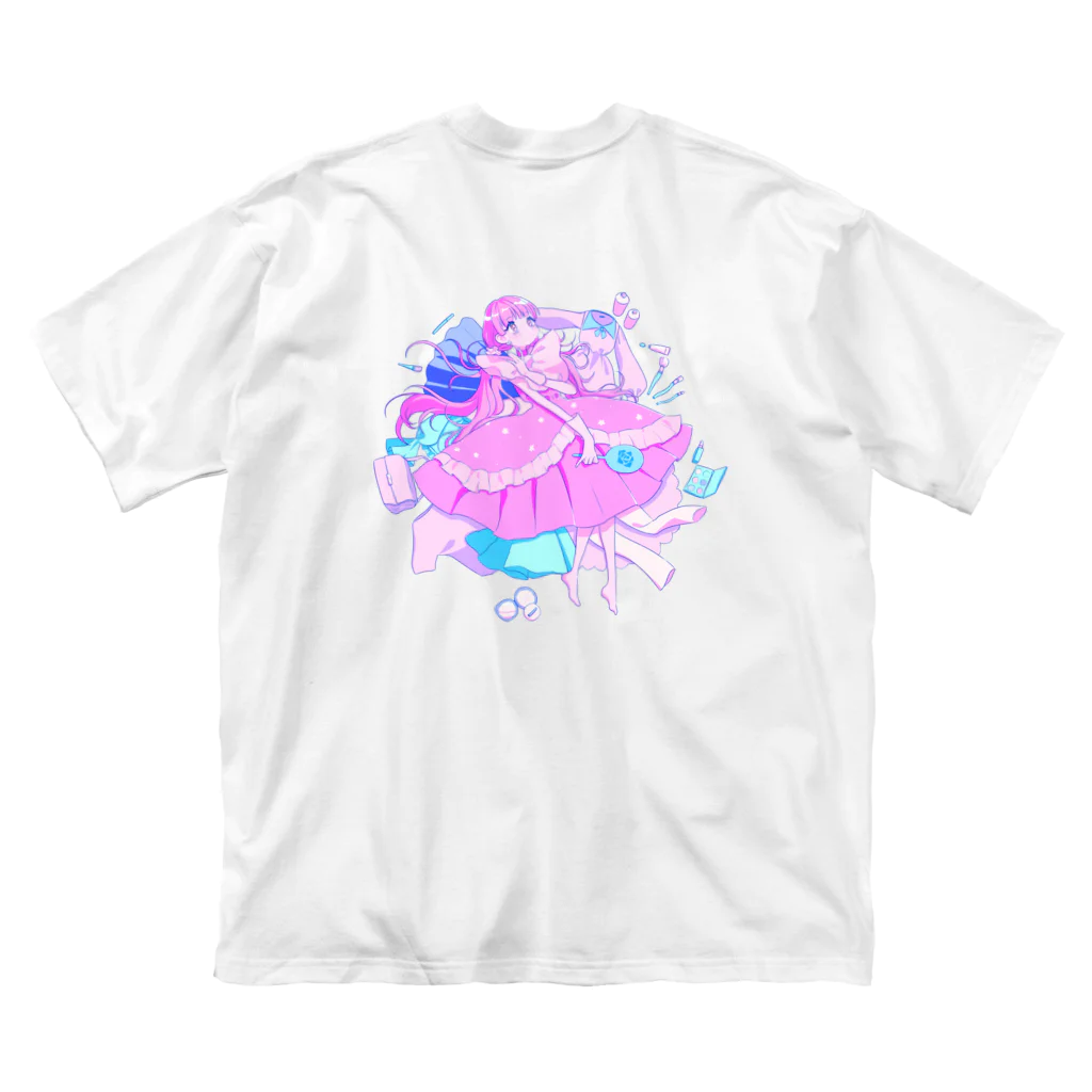 らららのららら　おめかし少女 ビッグシルエットTシャツ