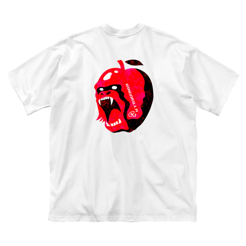 TakeLoop_goodsのリンゴリラ　RED ビッグシルエットTシャツ