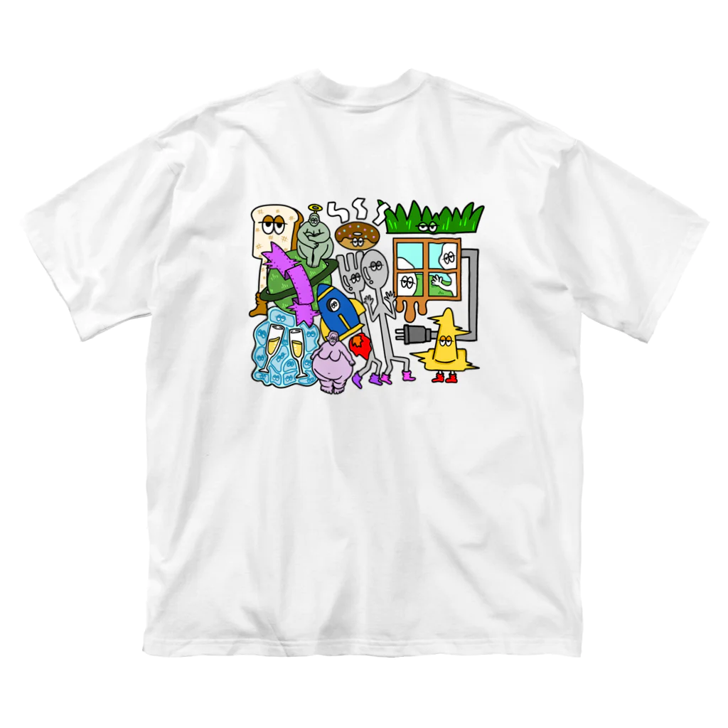 ぷらねっとのぼくらはみんな生きているんだ ビッグシルエットTシャツ