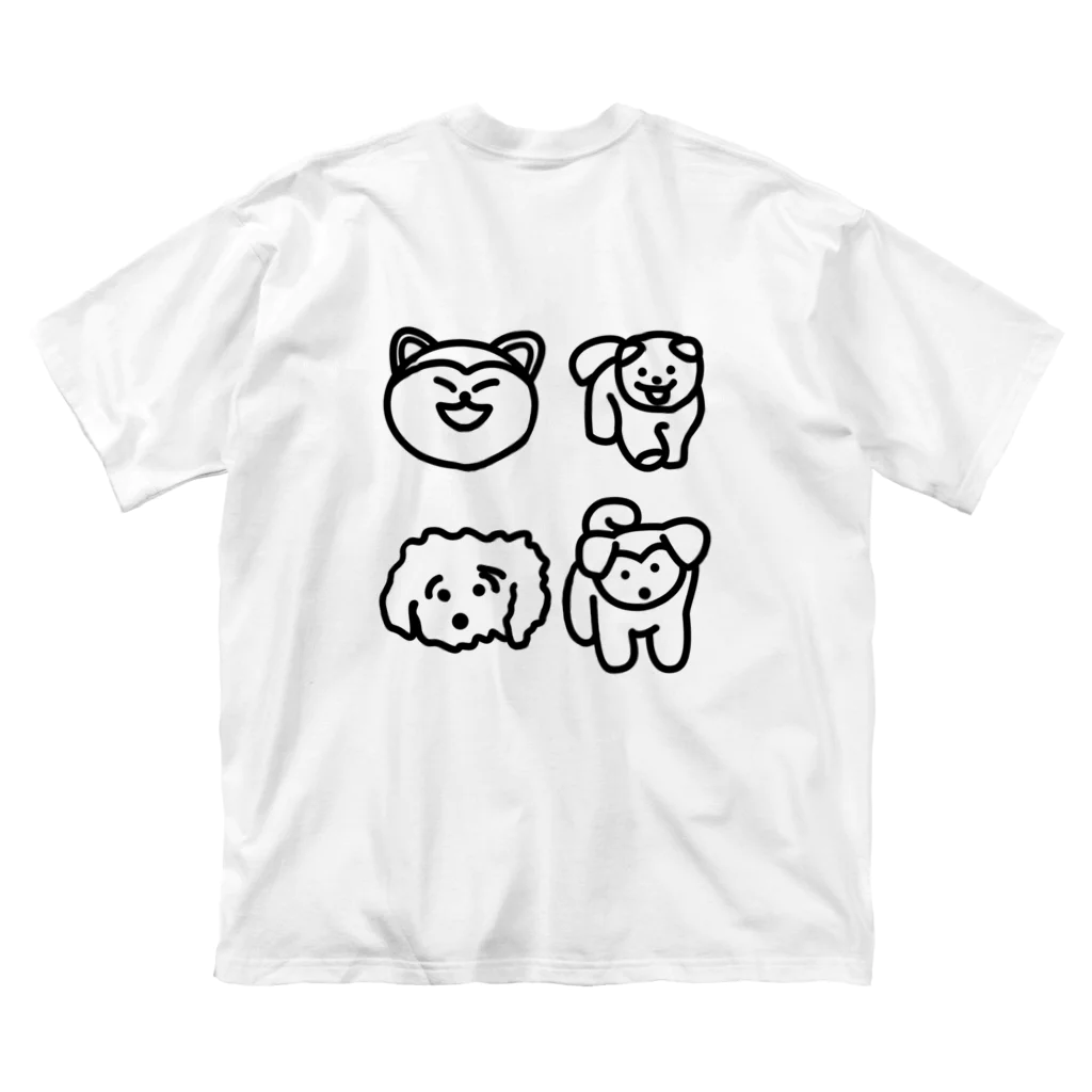 自由のいろいろいぬたち ビッグシルエットTシャツ