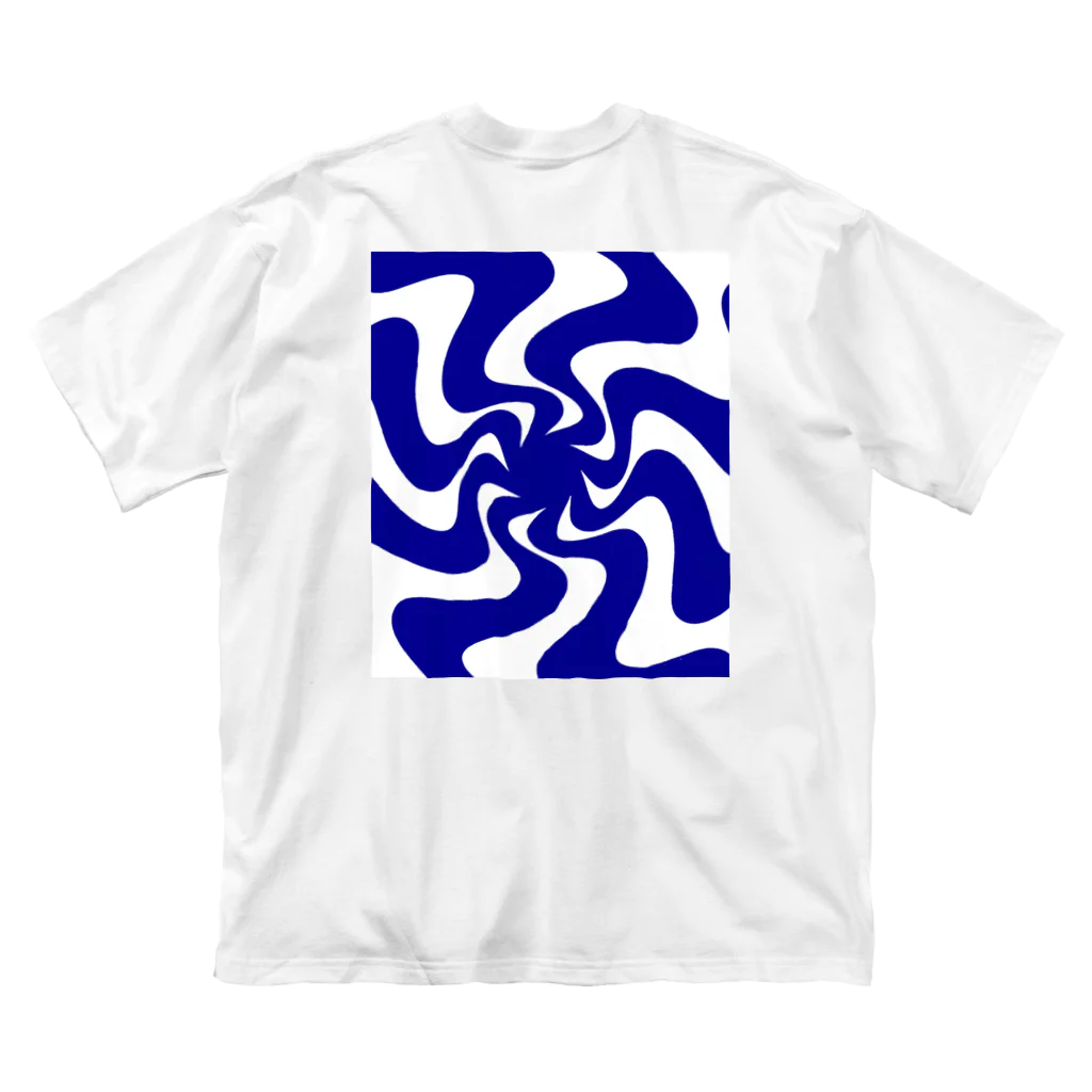 Z-GRAVITYのZero gravity (青×白) ビッグシルエットTシャツ