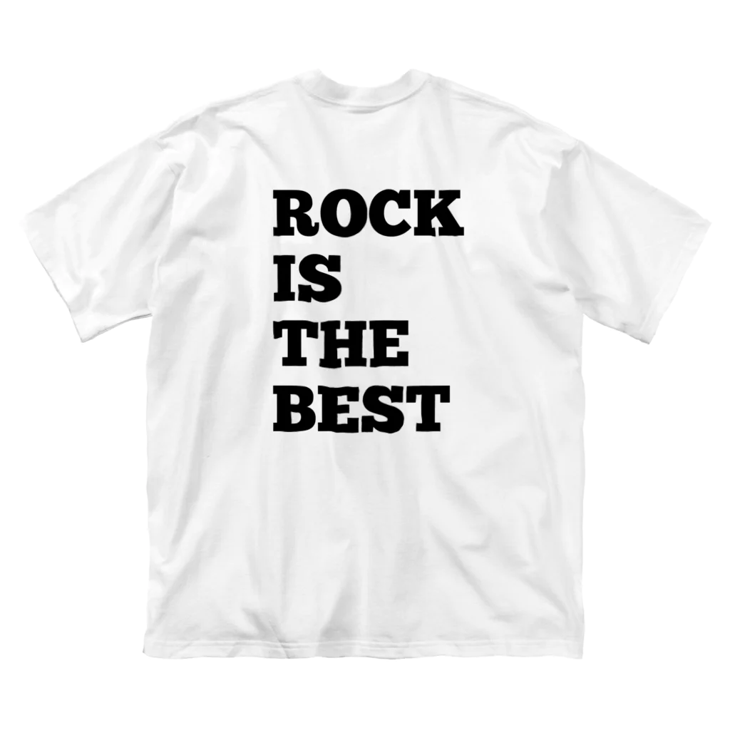 L&RのL&R  LIVE and ROCK  ROCK IS THE BEST 表裏デザイン ビッグシルエットTシャツ