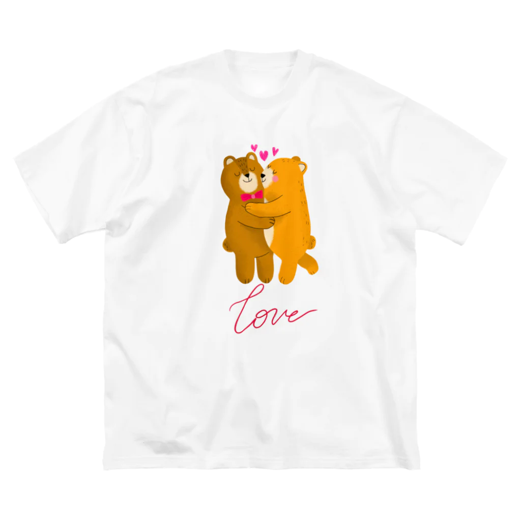 LoveAnimalのくまちゃん in LOVE Big T-Shirt