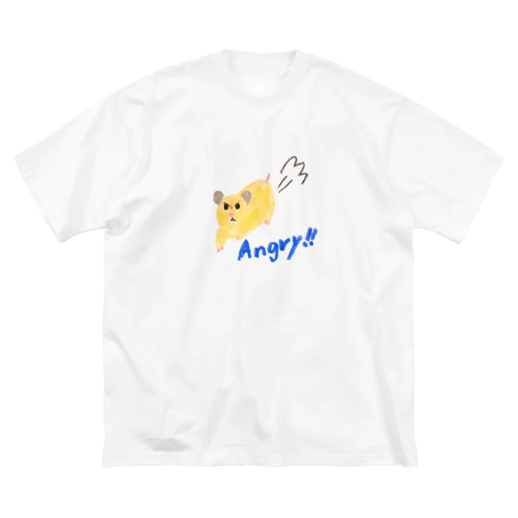 しょちゃぷにのクレヨンたまちゃん・アングリー ビッグシルエットTシャツ