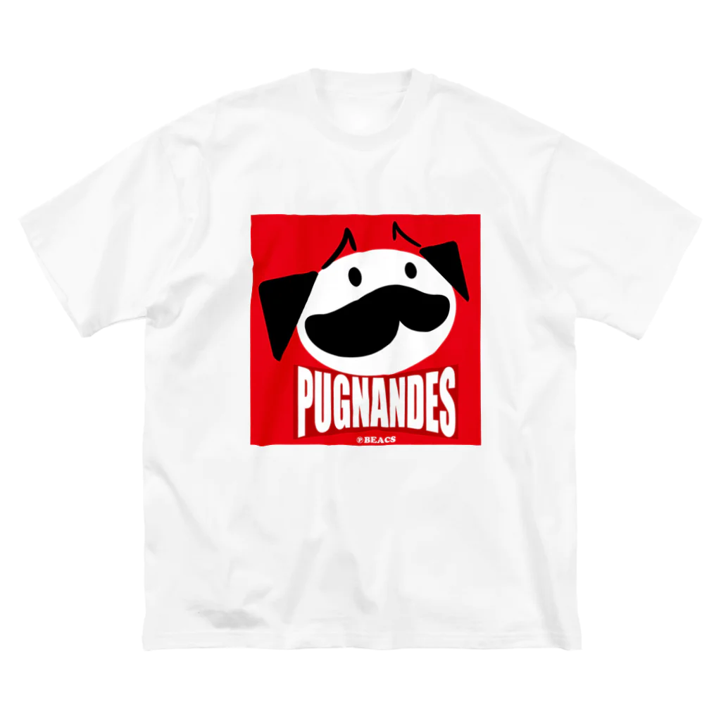 BEACSのPUGNANDES2022_Red ビッグシルエットTシャツ