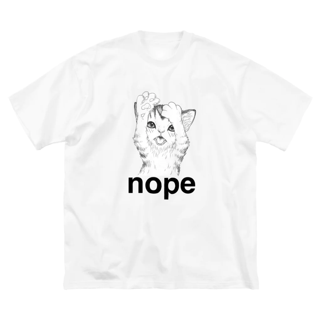 nya-mew（ニャーミュー）のいやーん無理ニャー ビッグシルエットTシャツ