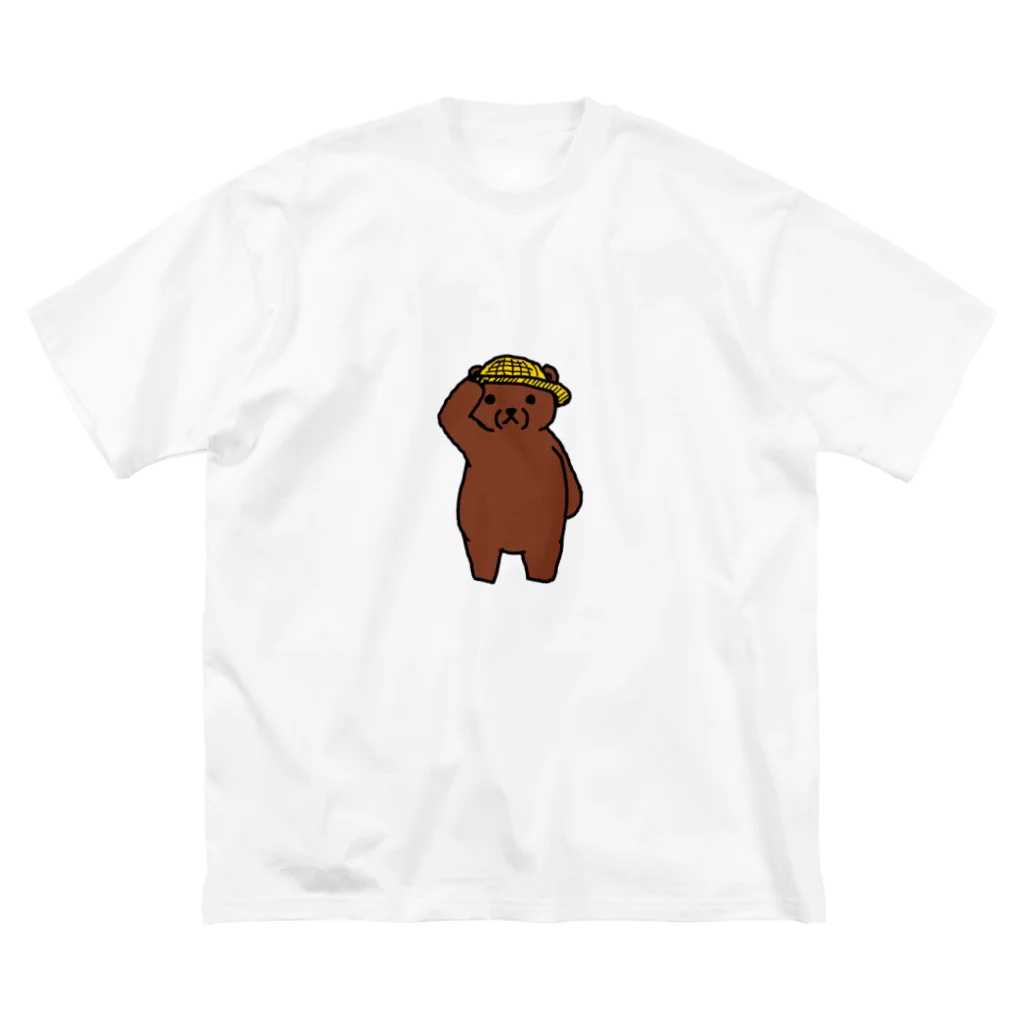 みちゃうお店の麦わら帽子みちゃうベア Big T-Shirt