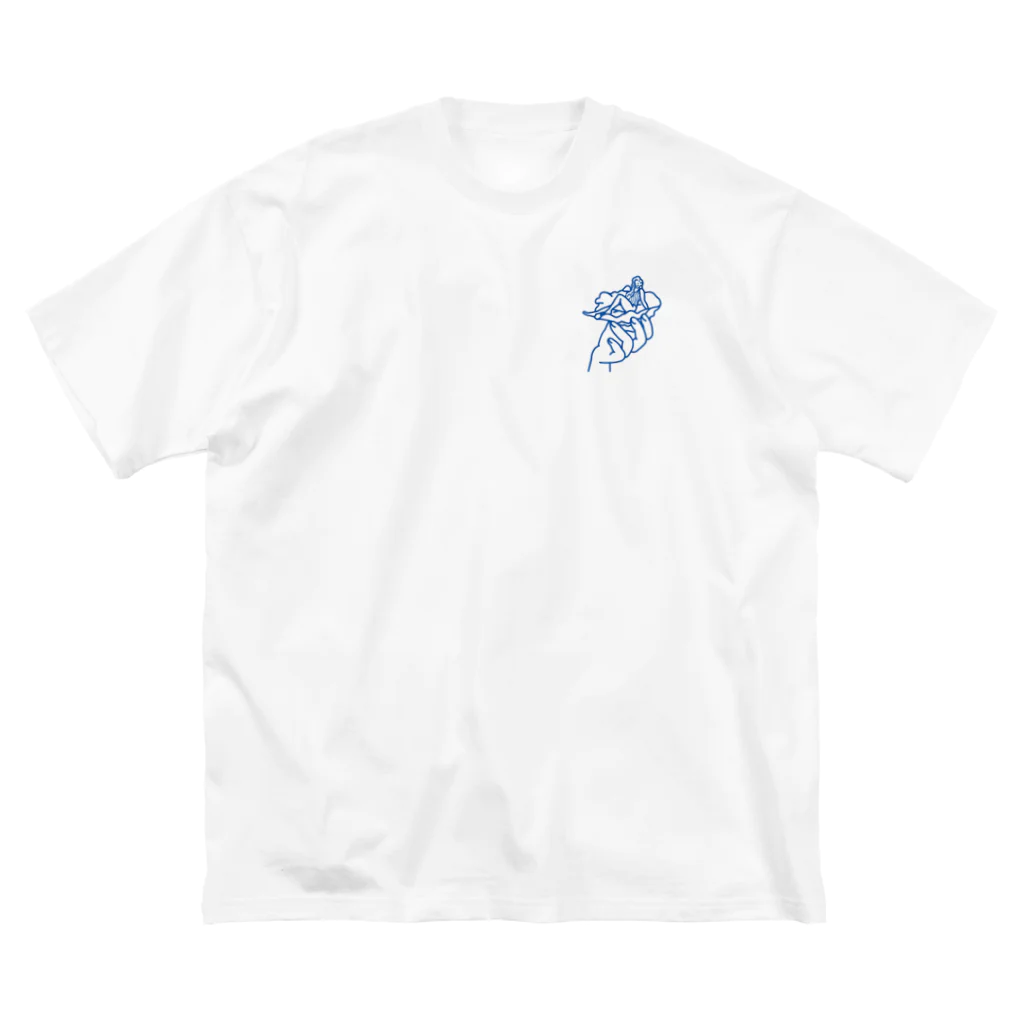 wataruhanの牡蠣ガール ビッグシルエットTシャツ