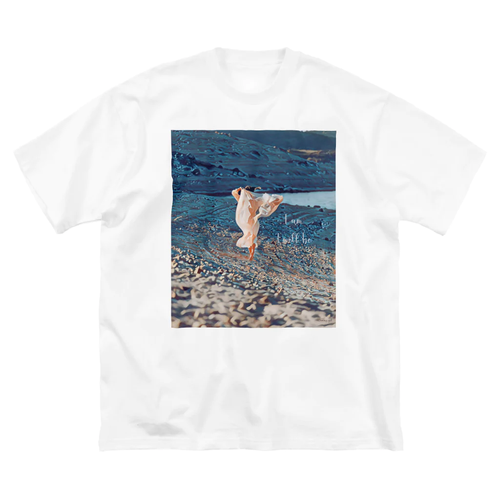 aoi.aoのSummer Girl - I am, I will be version ビッグシルエットTシャツ