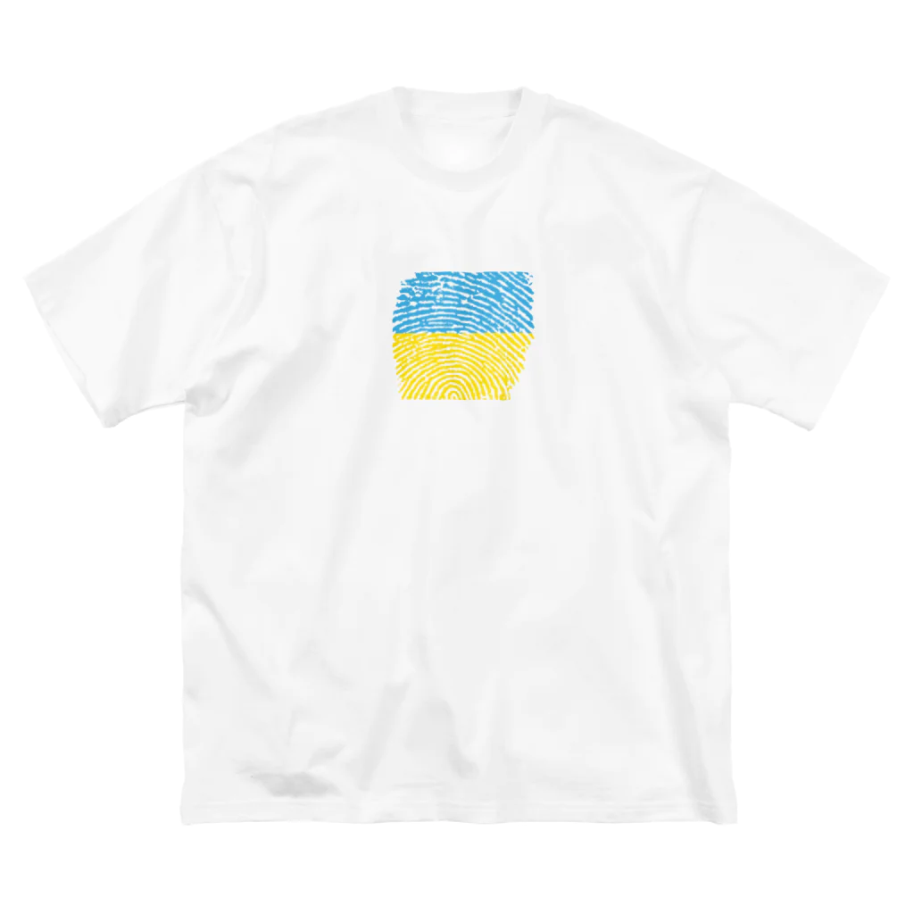 kurireのウクライナ国旗 Big T-Shirt