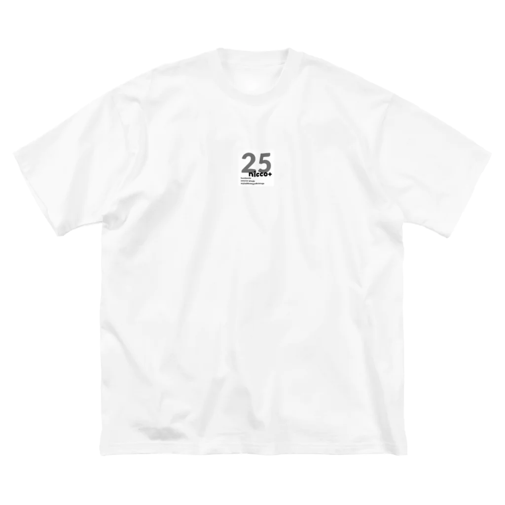 25nicco+の25nicco +オリジナルロゴ ビッグシルエットTシャツ