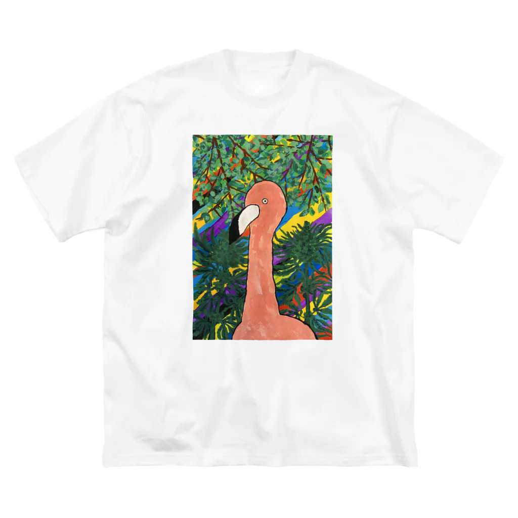 片倉のフラミンゴ Big T-Shirt